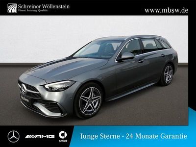 Graulack selenitgrau Gebraucht 2023 Mercedes C220 AMG Kombi | 39.220 € (Fairer Preis)