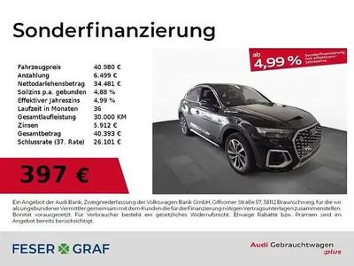 Mythosschwarz metallic Gebraucht 2022 Audi Q5 Ambiente SUV | 39.980 € (Fairer Preis)
