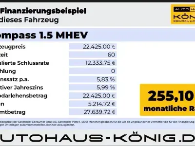 Gebraucht Jeep Compass Altitude 131 PS (96 kW) 2023 Solid black SUV