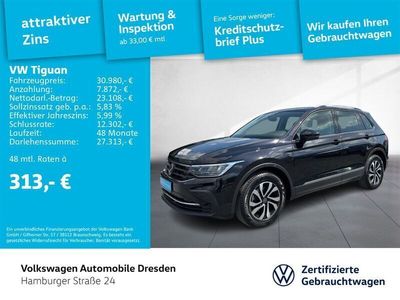 Deep black perleffekt Gebraucht 2023 VW Tiguan Active SUV | 31.480 € (Fairer Preis)