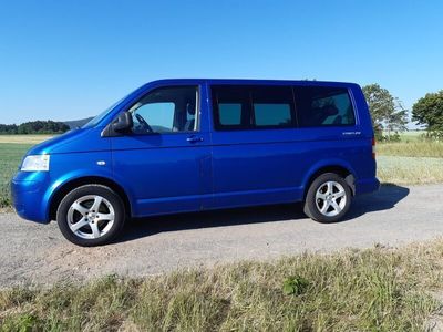 gebraucht VW T5 MV TÜV neu 128 KW 7 Sitze StHz AHK Navi