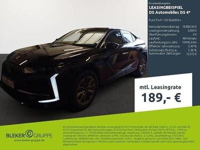 Gebraucht DS Automobiles DS4 Bastille Plus 131 PS (96 kW) 2022 Perlaneraschwarz Limousine