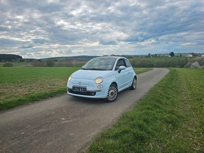 Brugt Fiat 500 Lounge 69 HK (50 kW) 2010 Blå