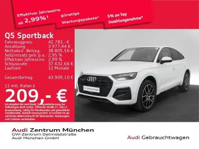Używany Audi Q5 Sportback Ambiente 204 KM (150 kW) 2023 Biały SUV
