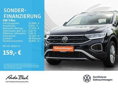 Gebraucht VW T-Roc Life 110 PS (80 kW) 2023 Schwarz SUV