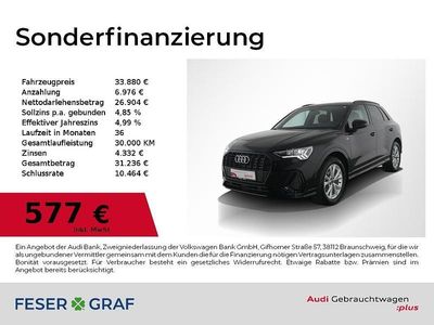 Gebraucht Audi Q3 S-Line 150 PS (110 kW) 2024 Mythosschwarz metallic SUV
