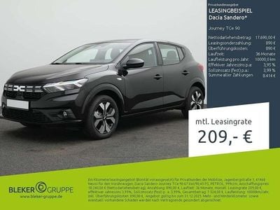 Perlmutt schwarzmetallic Gebraucht 2024 Dacia Sandero Journey Kleinwagen | 16.690 € (Guter Preis)
