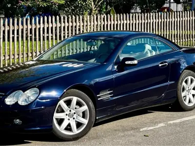 Gebraucht Mercedes SL500 305 PS (224 kW) 2002 Blau Cabrio
