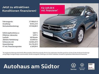 Second-hand VW T-Roc Style 150 CP (110 kW) 2024 Albastru SUV