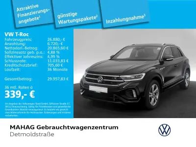 Używany VW T-Roc R-line 150 KM (110 kW) 2023 Czarny SUV
