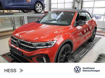 Gebraucht VW T-Roc Cabriolet R-line 150 PS (110 kW) 2022 Kings red schwarz (metallic) Cabrio