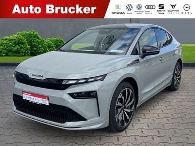 Grau Gebraucht 2025 Skoda Enyaq iV SportLine SUV | 52.390 € (Fairer Preis)
