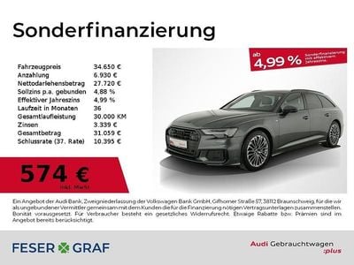 Grau Gebraucht 2022 Audi A6 Sport Kombi | 34.650 € (Fairer Preis)