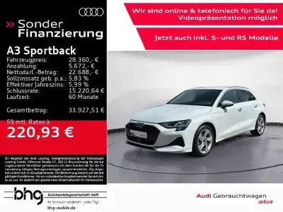 Gebraucht Audi A3 Advanced 150 PS (110 kW) 2024 Weiß Kombi