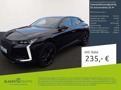 Gebraucht DS Automobiles DS4 Performance Line Plus 131 PS (96 kW) 2023 Lackierung schwarz perla nera/ Limousine