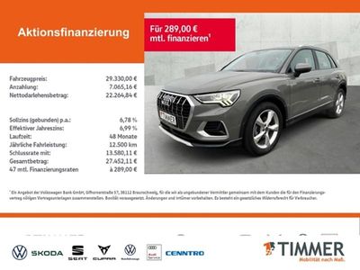 Gebraucht Audi Q3 Advanced 150 PS (110 kW) 2022 Chronosgrau metallic SUV