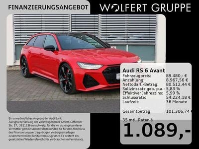 Tangorot metallic Gebraucht 2022 Audi RS6 Ambiente Kombi | 89.480 € (Guter Preis)