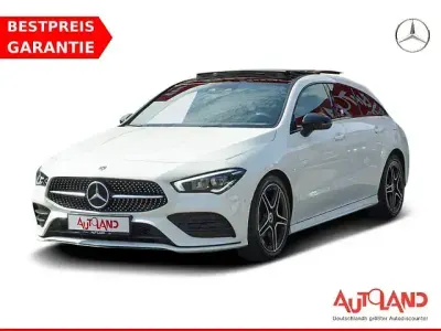 Gebraucht Mercedes CLA180 AMG line 136 PS (100 kW) 2020 Polarweiss Coupé