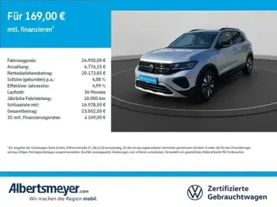 Używany VW T-Cross Goal 116 KM (85 kW) 2025 Srebrny SUV