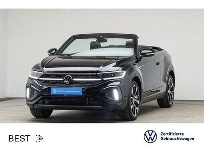 Gebraucht VW T-Roc Cabriolet Style 150 PS (110 kW) 2022 Deep black perleffekt/schwarz (metallic) Cabrio
