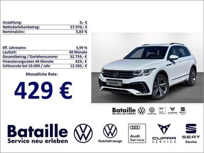 Usata VW Tiguan R-line 150 CV (110 kW) 2020 Bianco SUV