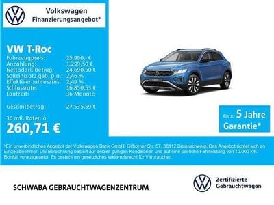 Gebraucht VW T-Roc Goal 116 PS (85 kW) 2025 Blau SUV