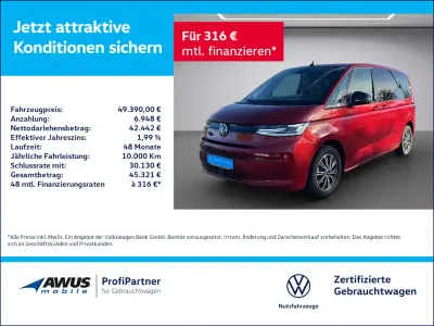 Gebraucht VW Multivan Basis 150 PS (110 kW) 2025 Rot Van / Kleinbus