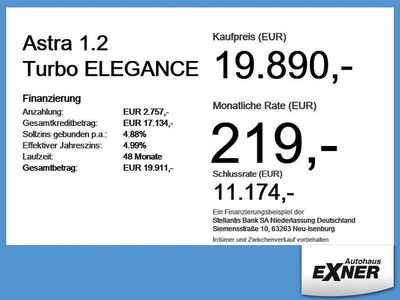 Second-hand Opel Astra Elegance 131 CP (96 kW) 2023 Alb Hatchback