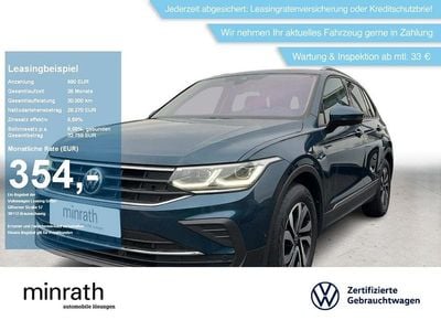 Blau Gebraucht 2021 VW Tiguan Active SUV | 28.260 € (Fairer Preis)