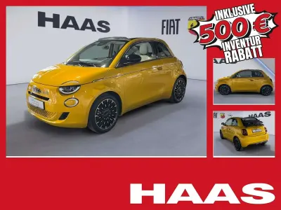 Neu Fiat 500C La Prima 65 PS (47 kW) 2026 Gelb Cabrio