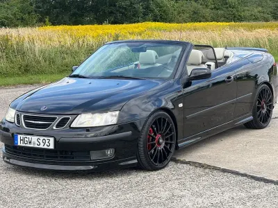 Brugt Saab 9-3 Cabriolet Aero 250 HK (183 kW) 2007 Sort Cabriolet