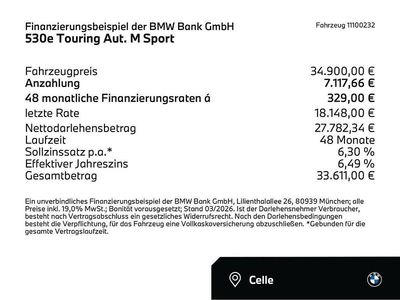 Gebraucht BMW 530e M Sport 292 PS (214 kW) 2022 Black sapphire (schwarz) Kombi