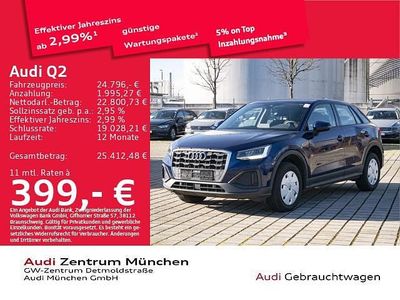 Gebraucht Audi Q2 Comfort 116 PS (85 kW) 2023 Navarrablau metallic SUV