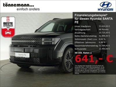 Abyss black Gebraucht 2025 Hyundai Santa Fe Blackline SUV | 53.624 € (Etwas zu teuer)