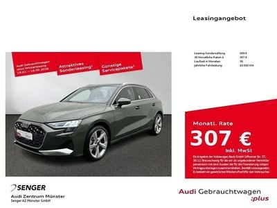 Distriktgrün metallic Gebraucht 2025 Audi A3 Advanced Plus Limousine | 33.380 € (Guter Preis)