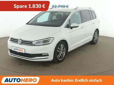 Brugt VW Touran Highline 190 HK (139 kW) 2018 Hvid MPV