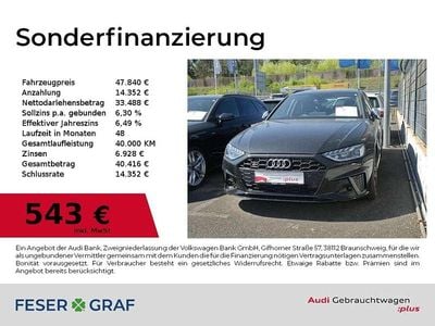 Usata Audi S4 Ambiente 341 CV (250 kW) 2022 Nero Station wagon