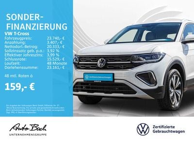Gebraucht VW T-Cross Pro 116 PS (85 kW) 2024 Weiß (pure white) SUV
