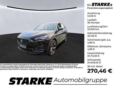 Gebraucht Seat Tarraco FR-Line 245 PS (180 kW) 2023 "deep" schwarz perleffekt SUV