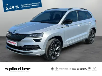 Gebraucht Skoda Karoq SportLine 150 PS (110 kW) 2021 Brilliantsilber metallic SUV