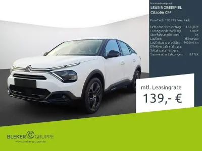 Gebraucht Citroën C4 Feel 131 PS (96 kW) 2023 Weiß Limousine