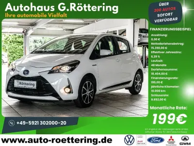 Gebraucht Toyota Yaris Hybrid Team 75 PS (55 kW) 2018 Weiß Limousine