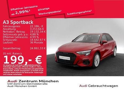 Usata Audi A3 Advanced 204 CV (150 kW) 2022 Rosso Berlina