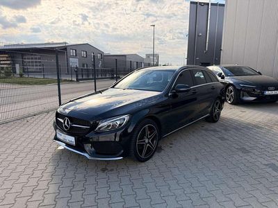 Gebraucht Mercedes C180 AMG line 156 PS (114 kW) 2016 Obsidianschwarz  metalliclack Kombi