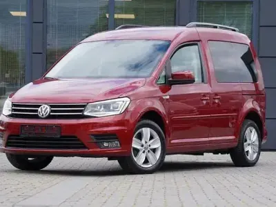 Gebraucht VW Caddy Comfortline 125 PS (91 kW) 2017 Rot Van / Kleinbus