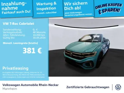 Gebraucht VW T-Roc Cabriolet R-line 150 PS (110 kW) 2023 Blau Cabrio
