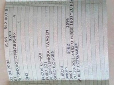 Second-hand Ford C-MAX 100 CP (73 kW) 2004 Gri Monovolum