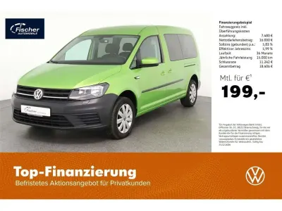 Gebraucht VW Caddy Maxi Trendline 131 PS (96 kW) 2019 Gruen Van / Kleinbus