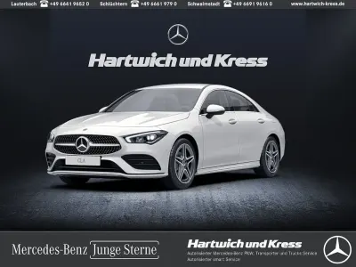 Gebraucht Mercedes CLA180 AMG line 150 PS (110 kW) 2023 Polarweiss  unilack Coupé