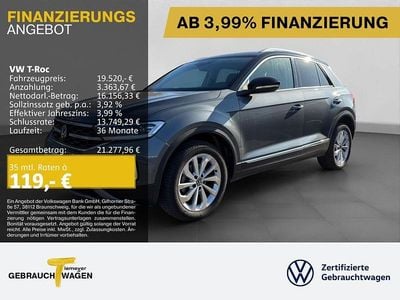 Gebraucht VW T-Roc Style 110 PS (80 kW) 2023 Grau SUV